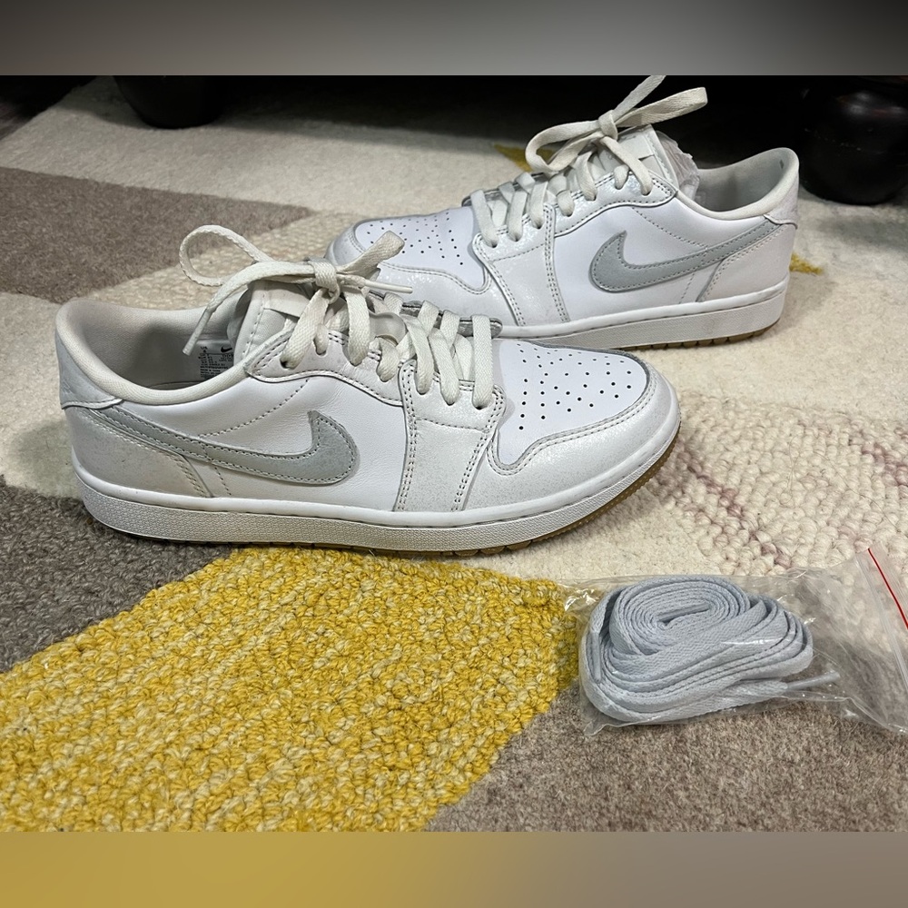 Nike Air Jordan 1 Low G Golf White Pure Platinum Gum DD9315-111 Size 8
